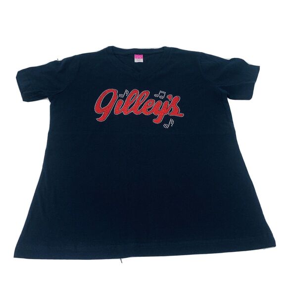 Gilley's nightclub Dallas Tx Bar Tshirt Mickey Gilley Country Music Beaded M - Picture 1 of 6